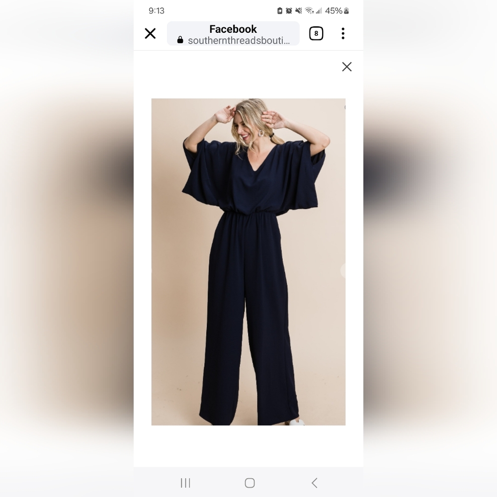 NWOT Sz Small Blk Jumpsuit